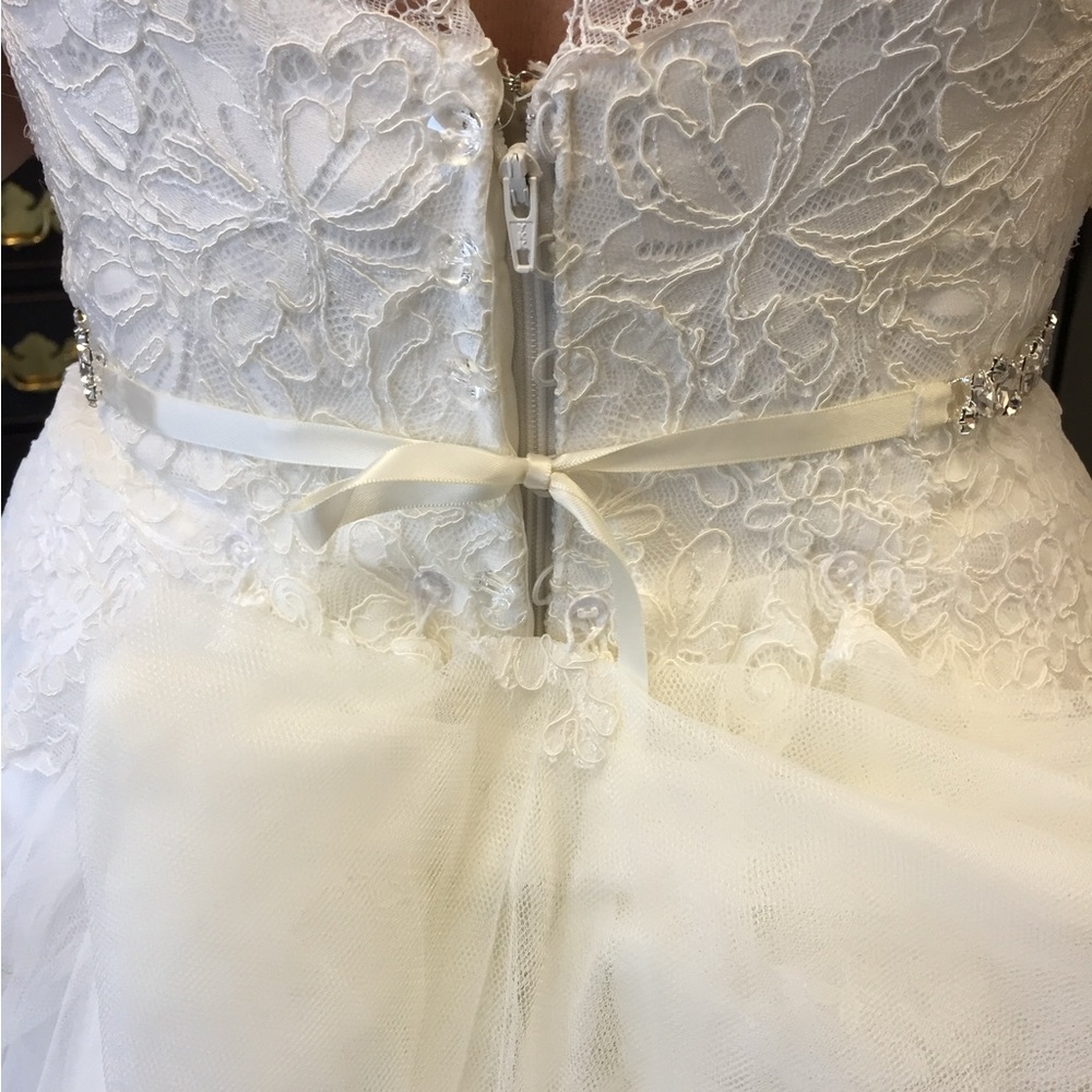 Sweetheart Lace & Tulle Wedding Dress - Picture 3 of 3